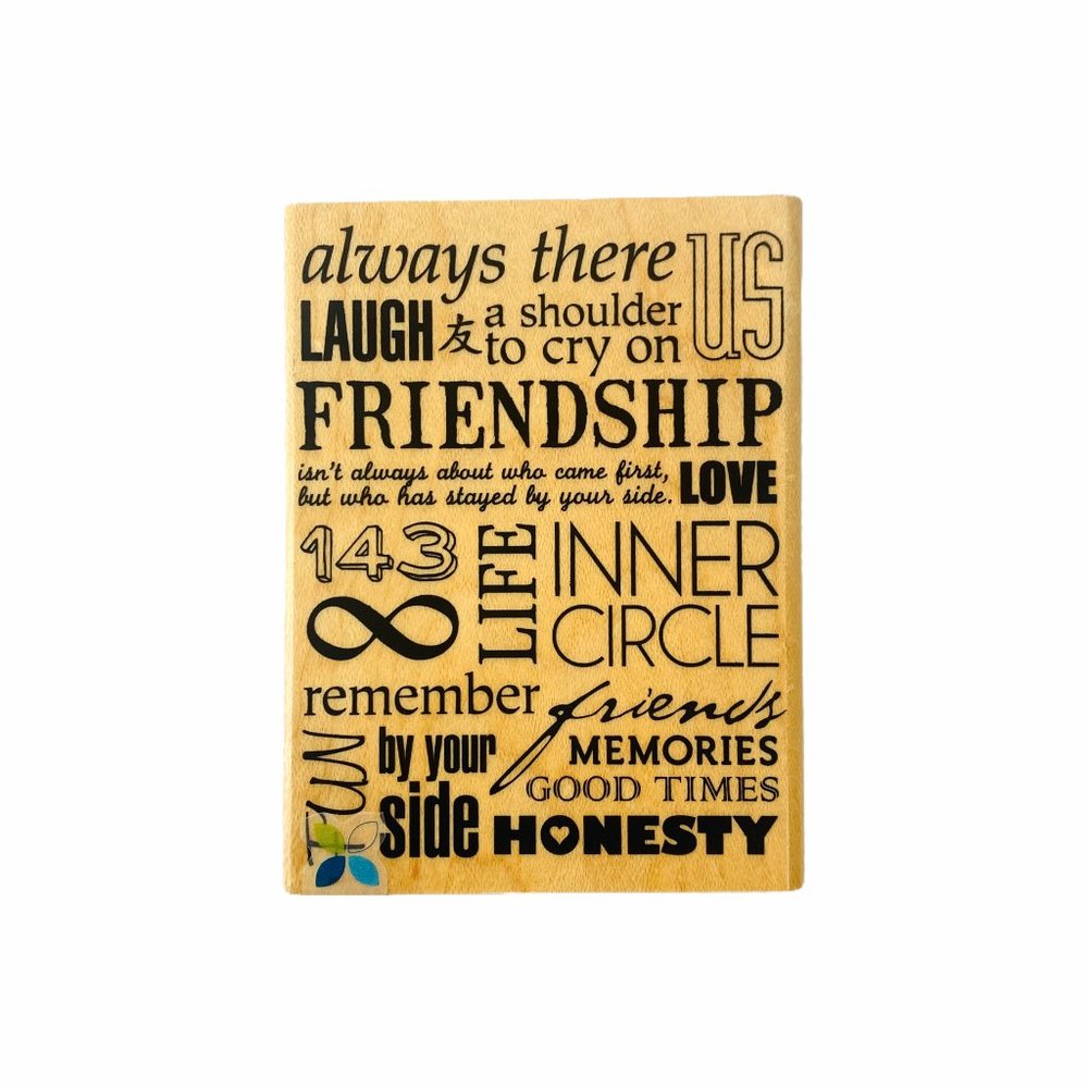 NEW Rubber Stamp Friendship